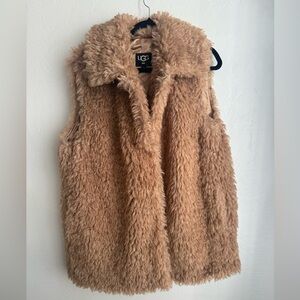 Ugh teddy bear fur vest